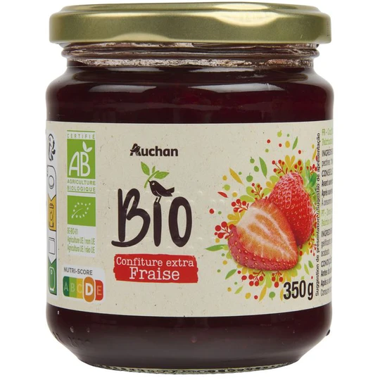 Confiture extra fraise bio
