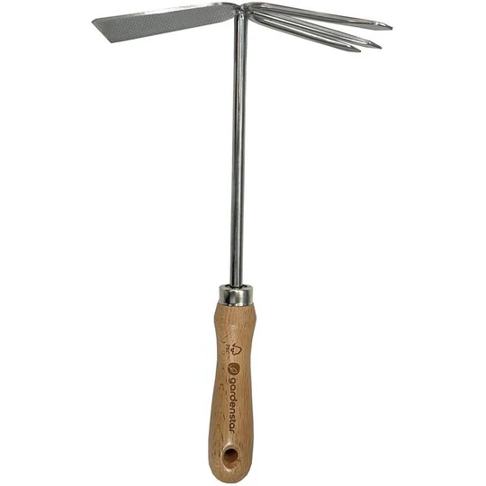 Houe double tête manche en bois FSC - 31,9x17,9cm