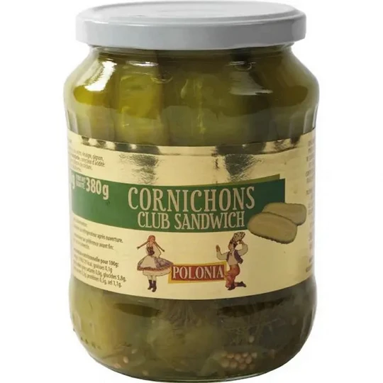 Cornichons club sandwich