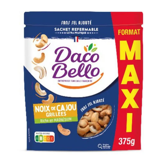 Noix de cajou grillées sans sel ajouté
