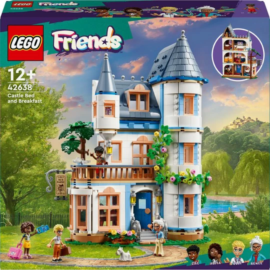 Friends 42638 - La Chambre d'Hôte Dans un Château - Set Pour Enfants dès 12 Ans - Avec 4 Mini-poupées, un Chien et des Accessoires
