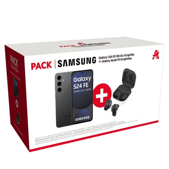 Pack Galaxy S24FE 128Go + Galaxy Buds FE Graphites