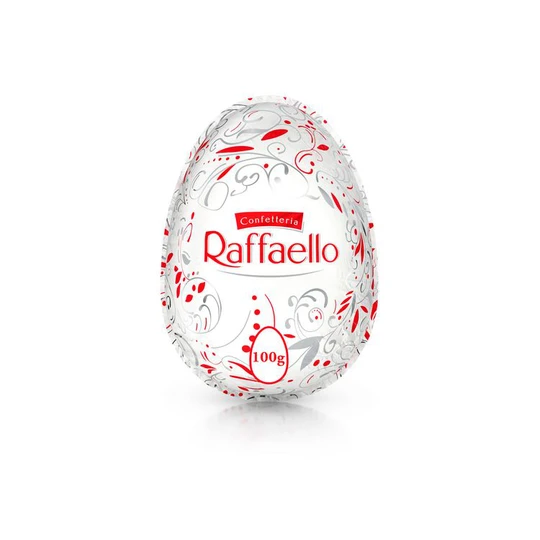 Œuf géant au chocolat blanc noix de coco et amandes