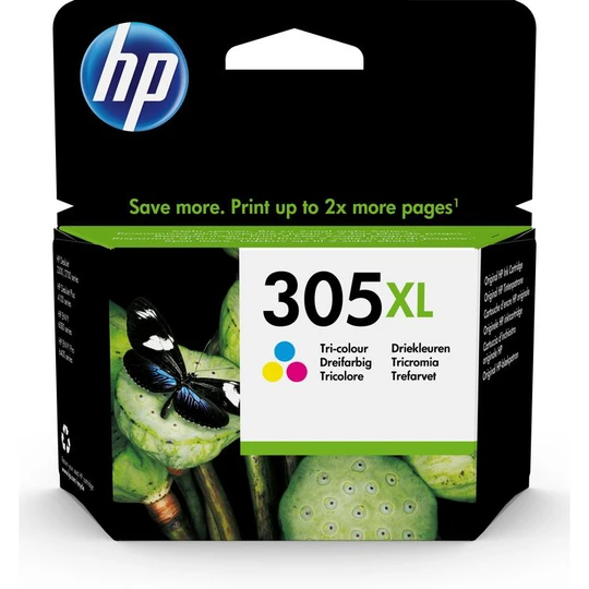 Cartouche d'Encre HP 305XL Trois Couleurs grande capacité Authentique (3YM63AE)
