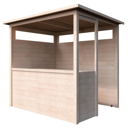 Cuisine d'été moderne - Bois - 3,12m² - SAFRAN