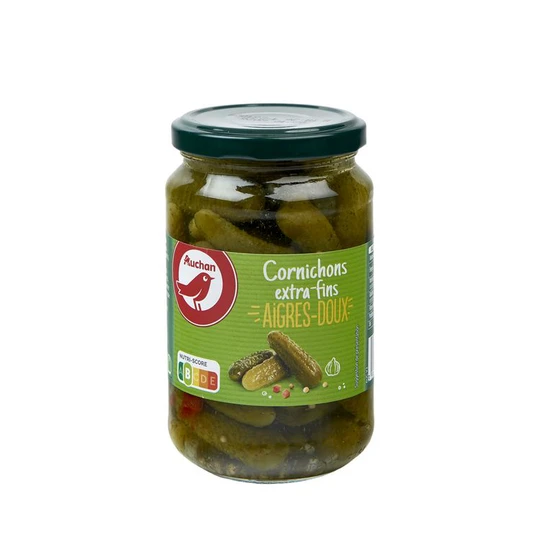 Cornichons extra fins aigres doux