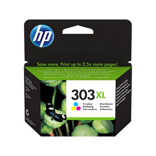 Cartouche d'Encre HP 303XL Trois Couleurs grande capacité Authentique (T6N03AE)