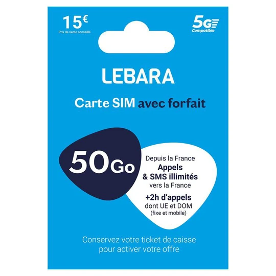 Carte SIM Prépayée Sans Abonnement