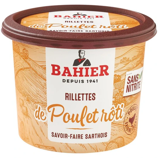 Rillettes de poulet rôti sans nitrite