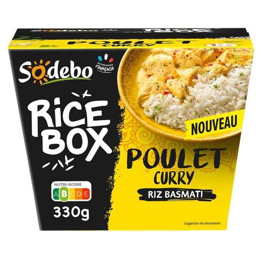 RiceBox poulet curry riz basmati