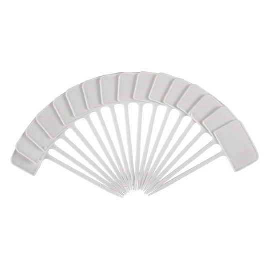 Lot de 16 étiquette en plastique blanches