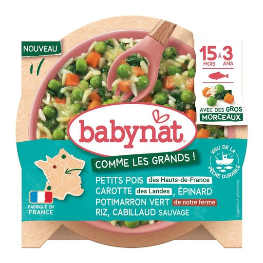 Purée petits pois carotte épinard potimarron dès 6 mois