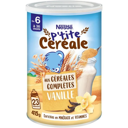 P'tite céréale aux céréales complètes vanille en poudre dès 6 mois