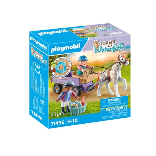 71496 Horses Of Waterfall - Enfants avec calèche et poneys
