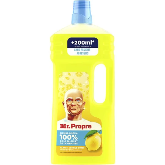 Nettoyant liquide odeur citron d'été longue durée