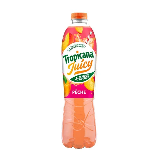Juicy Boisson à l'eau de source et à la pêche