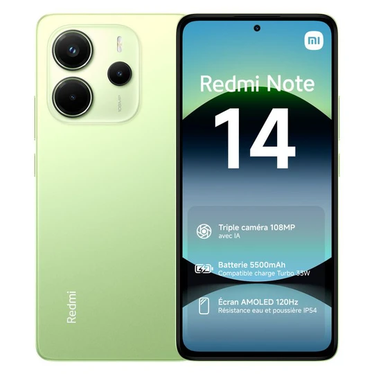 Redmi Note 14 4G 256Go - Vert