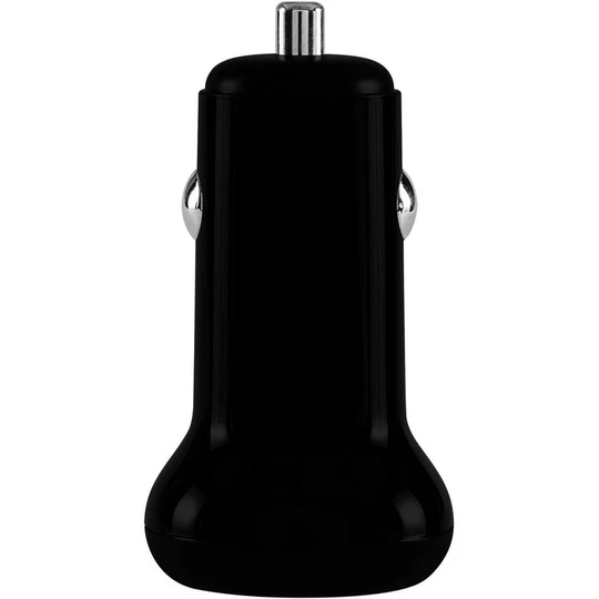 Chargeur voiture USB 12W+Câble USB A/USB C - Noir