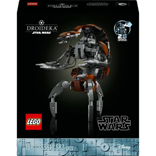 Star Wars 75381 - Le Droïdeka - Droïde destroyer en briques à collectionner - Set de construction pour le jeu créatif et modèle à exposer - Idée de cadeau pour les adultes fans de la saga