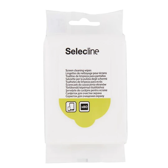 80 lingettes de nettoyage pour écrans
