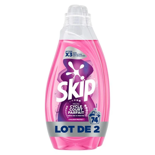 Lessive liquide cycle court couleur protect