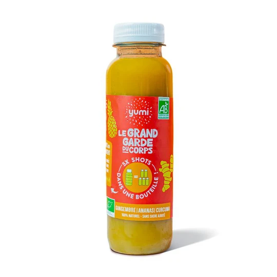 Jus bio gingembre ananas curcuma le Grand garde du corps