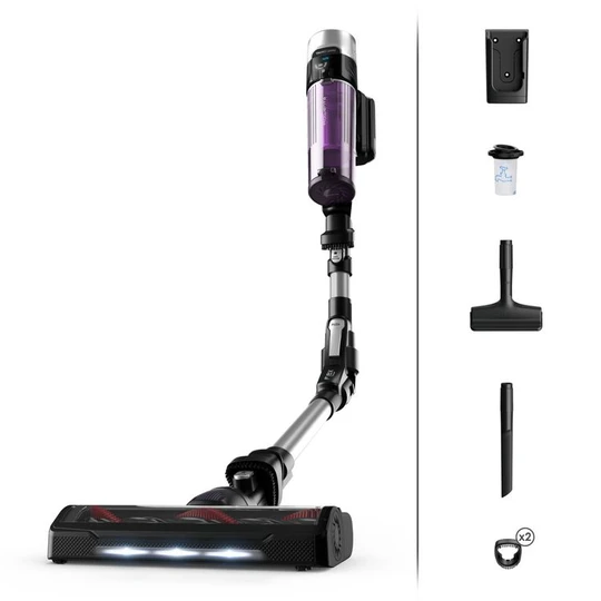 Aspirateur balai sans filX-FORCE FLEX 9.60 RH2037WO - Noir et violet