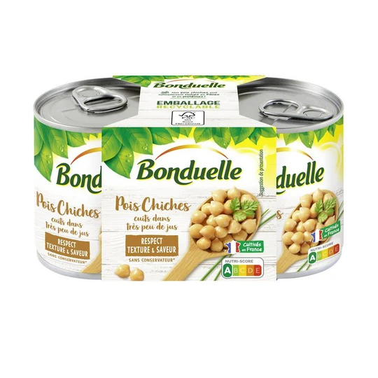 Pois chiches cuits dans très peu de jus