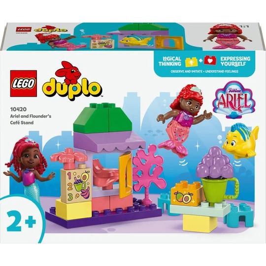 DUPLO 10420 - Le Stand de Café d'Ariel et de Polochon - Set Briques de Construction La Petite Sirène