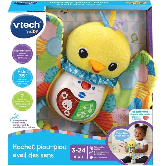 Hochet piou-piou éveil des sens
