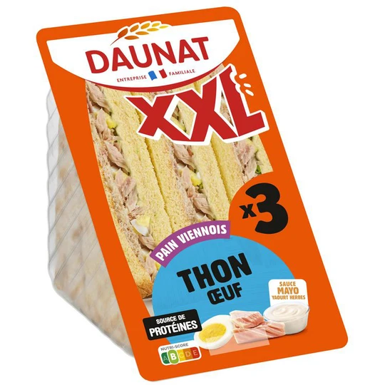 Sandwich XXL viennois thon oeuf sauce mayonnaise