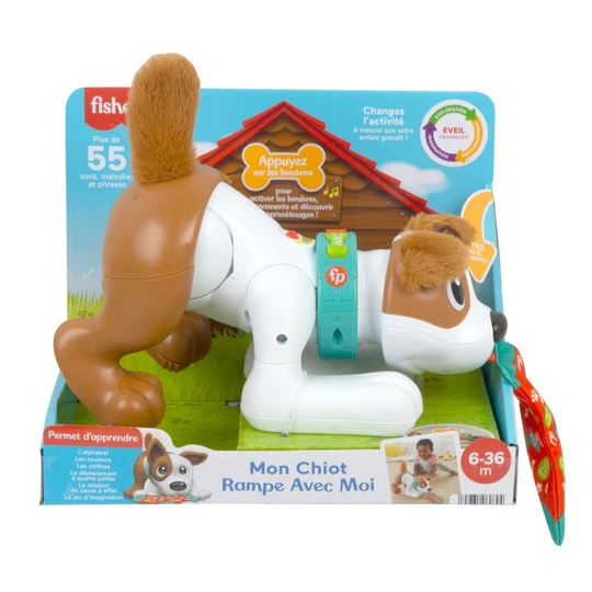 Mon Petit Chiot Rampe avec moi Fisher Price