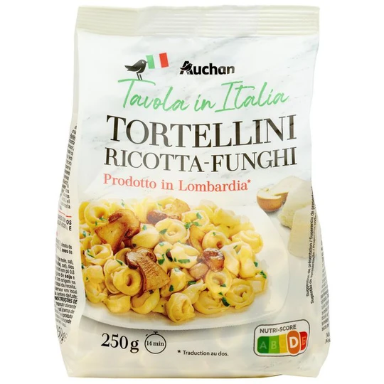 Pâtes Tortellini ricotta funghi