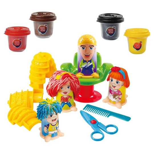 Ensemble pâte à modeler coiffeur