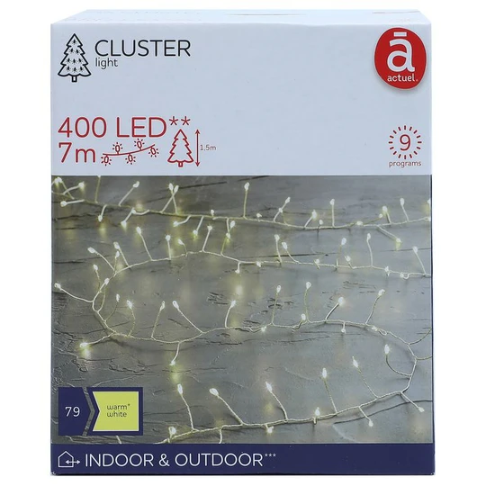 Guirlande Extérieure 400 LED Blanc Chaud 10 m
