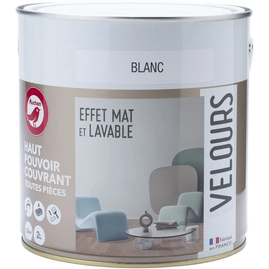 Mono couche blanc velour 2 L