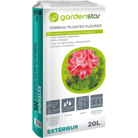 Terreau plantes fleuries UAB - 20L