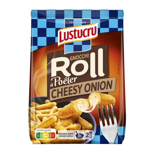Gnocchi roll à poêler cheesy onion