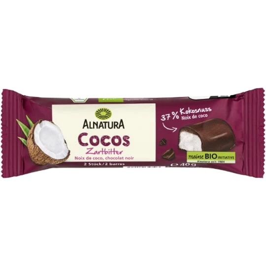 Barre noix de coco chocolat noir