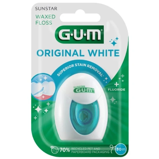 Fil dentaire White Fluor Cire Gum