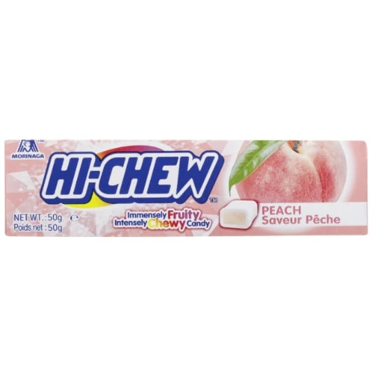 Chewing gum à mâcher goût pêche