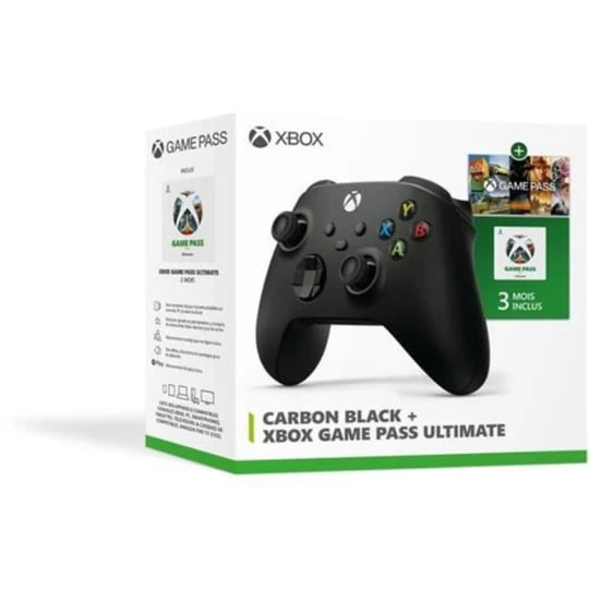 Pack Manette Carbon Black + Xbox Game Pass Ultimate 3 mois Xbox