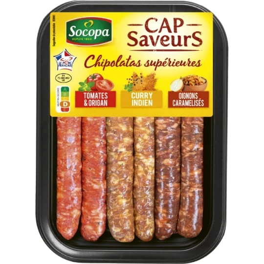 Assortiment de Chipolatas 3 Saveurs