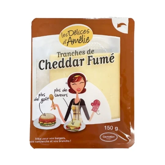 Cheddar en tranches fumé