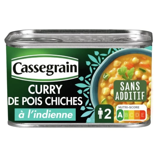 Curry de pois chiches à l'indienne