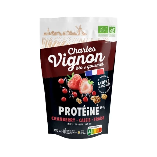 Muesli croustillant protéiné fruits