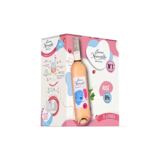 Vin Rosé Sans Alcool Gourmand & Fruité