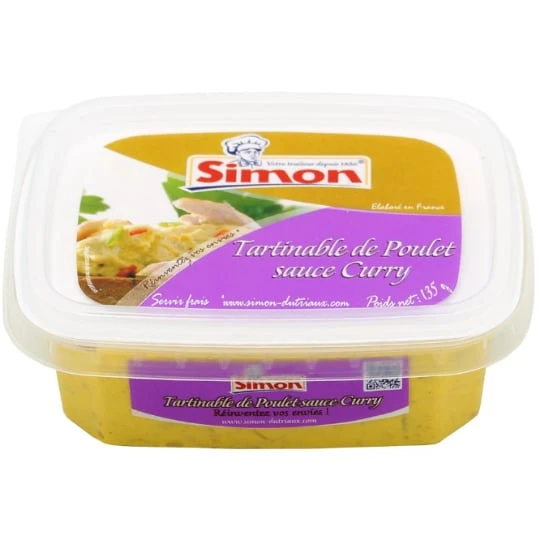 Tartinable de Poulet Sauce Curry
