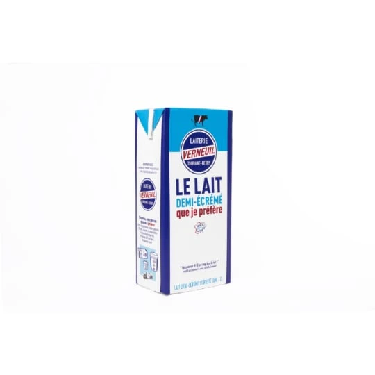 Lait Demi-Ecreme Stérilisé UHT