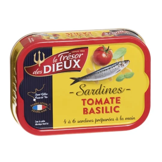 Sardines à la tomates & basilic